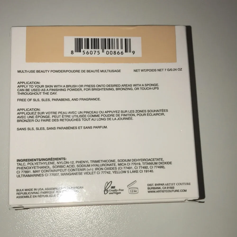 New Artist Couture Multi-Use Beauty Powder crème brûlée